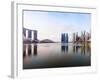 City Skyline Viewed across Marina Bay, Singapore-Gavin Hellier-Framed Photographic Print