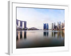 City Skyline Viewed across Marina Bay, Singapore-Gavin Hellier-Framed Photographic Print