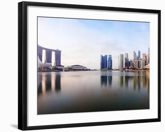 City Skyline Viewed across Marina Bay, Singapore-Gavin Hellier-Framed Photographic Print