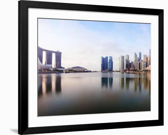 City Skyline Viewed across Marina Bay, Singapore-Gavin Hellier-Framed Photographic Print