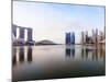 City Skyline Viewed across Marina Bay, Singapore-Gavin Hellier-Mounted Photographic Print