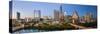 City Skyline Viewed across the Colorado River, Austin, Texas, Usa-Gavin Hellier-Stretched Canvas
