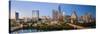 City Skyline Viewed across the Colorado River, Austin, Texas, Usa-Gavin Hellier-Stretched Canvas