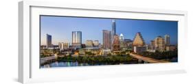 City Skyline Viewed across the Colorado River, Austin, Texas, Usa-Gavin Hellier-Framed Photographic Print