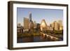 City Skyline Viewed across the Colorado River, Austin, Texas, Usa-Gavin Hellier-Framed Photographic Print