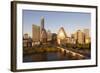 City Skyline Viewed across the Colorado River, Austin, Texas, Usa-Gavin Hellier-Framed Photographic Print