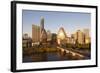 City Skyline Viewed across the Colorado River, Austin, Texas, Usa-Gavin Hellier-Framed Photographic Print