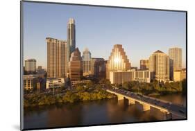 City Skyline Viewed across the Colorado River, Austin, Texas, Usa-Gavin Hellier-Mounted Photographic Print