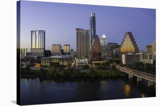 City Skyline Viewed across the Colorado River-Gavin-Stretched Canvas