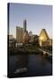 City Skyline Viewed across the Colorado River-Gavin-Stretched Canvas