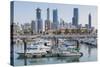 City Skyline Viewed from Souk Shark Mall and Kuwait Harbour, Kuwait City, Kuwait, Middle East-Gavin-Stretched Canvas