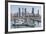 City Skyline Viewed from Souk Shark Mall and Kuwait Harbour, Kuwait City, Kuwait, Middle East-Gavin-Framed Photographic Print