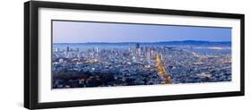 City Skyline Viewed from Twin Peaks, San Francisco, California, USA-Gavin Hellier-Framed Premium Photographic Print