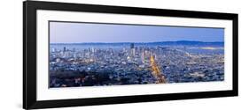 City Skyline Viewed from Twin Peaks, San Francisco, California, USA-Gavin Hellier-Framed Photographic Print