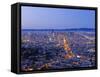 City Skyline Viewed from Twin Peaks, San Francisco, California, USA-Gavin Hellier-Framed Stretched Canvas