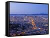 City Skyline Viewed from Twin Peaks, San Francisco, California, USA-Gavin Hellier-Framed Stretched Canvas