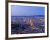 City Skyline Viewed from Twin Peaks, San Francisco, California, USA-Gavin Hellier-Framed Photographic Print