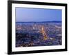 City Skyline Viewed from Twin Peaks, San Francisco, California, USA-Gavin Hellier-Framed Photographic Print