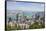 City skyline, viewed from Victoria Peak, Hong Kong, China, Asia-Fraser Hall-Framed Stretched Canvas