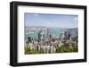 City skyline, viewed from Victoria Peak, Hong Kong, China, Asia-Fraser Hall-Framed Photographic Print