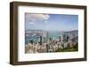 City skyline, viewed from Victoria Peak, Hong Kong, China, Asia-Fraser Hall-Framed Photographic Print