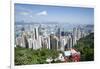 City skyline, viewed from Victoria Peak, Hong Kong, China, Asia-Fraser Hall-Framed Photographic Print