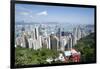 City skyline, viewed from Victoria Peak, Hong Kong, China, Asia-Fraser Hall-Framed Photographic Print