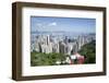 City skyline, viewed from Victoria Peak, Hong Kong, China, Asia-Fraser Hall-Framed Photographic Print