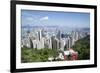 City skyline, viewed from Victoria Peak, Hong Kong, China, Asia-Fraser Hall-Framed Photographic Print