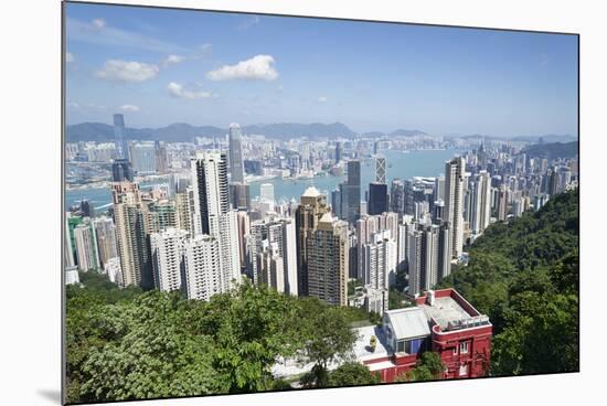 City skyline, viewed from Victoria Peak, Hong Kong, China, Asia-Fraser Hall-Mounted Photographic Print