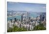 City skyline, viewed from Victoria Peak, Hong Kong, China, Asia-Fraser Hall-Framed Photographic Print