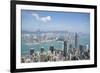 City skyline, viewed from Victoria Peak, Hong Kong, China, Asia-Fraser Hall-Framed Photographic Print