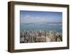 City skyline, viewed from Victoria Peak, Hong Kong, China, Asia-Fraser Hall-Framed Photographic Print