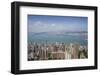 City skyline, viewed from Victoria Peak, Hong Kong, China, Asia-Fraser Hall-Framed Photographic Print