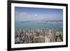 City skyline, viewed from Victoria Peak, Hong Kong, China, Asia-Fraser Hall-Framed Photographic Print