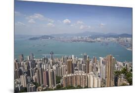 City skyline, viewed from Victoria Peak, Hong Kong, China, Asia-Fraser Hall-Mounted Photographic Print