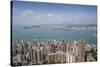 City skyline, viewed from Victoria Peak, Hong Kong, China, Asia-Fraser Hall-Stretched Canvas