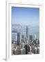 City skyline, viewed from Victoria Peak with Two International Finance Centre (2IFC), Hong Kong, Ch-Fraser Hall-Framed Photographic Print