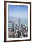 City skyline, viewed from Victoria Peak with Two International Finance Centre (2IFC), Hong Kong, Ch-Fraser Hall-Framed Photographic Print