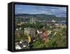 City Skyline with Cathedral and Mollenberg, Trondheim, Norway, Scandinavia, Europe-Simanor Eitan-Framed Stretched Canvas