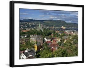 City Skyline with Cathedral and Mollenberg, Trondheim, Norway, Scandinavia, Europe-Simanor Eitan-Framed Photographic Print