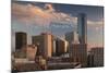 City Skyline with Devon Tower at Dusk, Oklahoma City, Oklahoma, USA-Walter Bibikow-Mounted Photographic Print