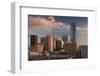 City Skyline with Devon Tower at Dusk, Oklahoma City, Oklahoma, USA-Walter Bibikow-Framed Photographic Print