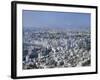 City Skyline with Mount Fuji in the Distance, Tokyo, Honshu, Japan, Asia-Gavin Hellier-Framed Photographic Print