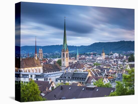 City Skyline, Zurich, Switzerland-Jon Arnold-Stretched Canvas