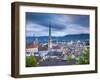 City Skyline, Zurich, Switzerland-Jon Arnold-Framed Photographic Print