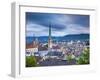 City Skyline, Zurich, Switzerland-Jon Arnold-Framed Photographic Print