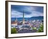 City Skyline, Zurich, Switzerland-Jon Arnold-Framed Photographic Print