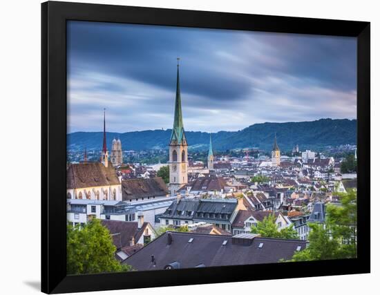 City Skyline, Zurich, Switzerland-Jon Arnold-Framed Photographic Print