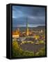 City Skyline, Zurich, Switzerland-Jon Arnold-Framed Stretched Canvas